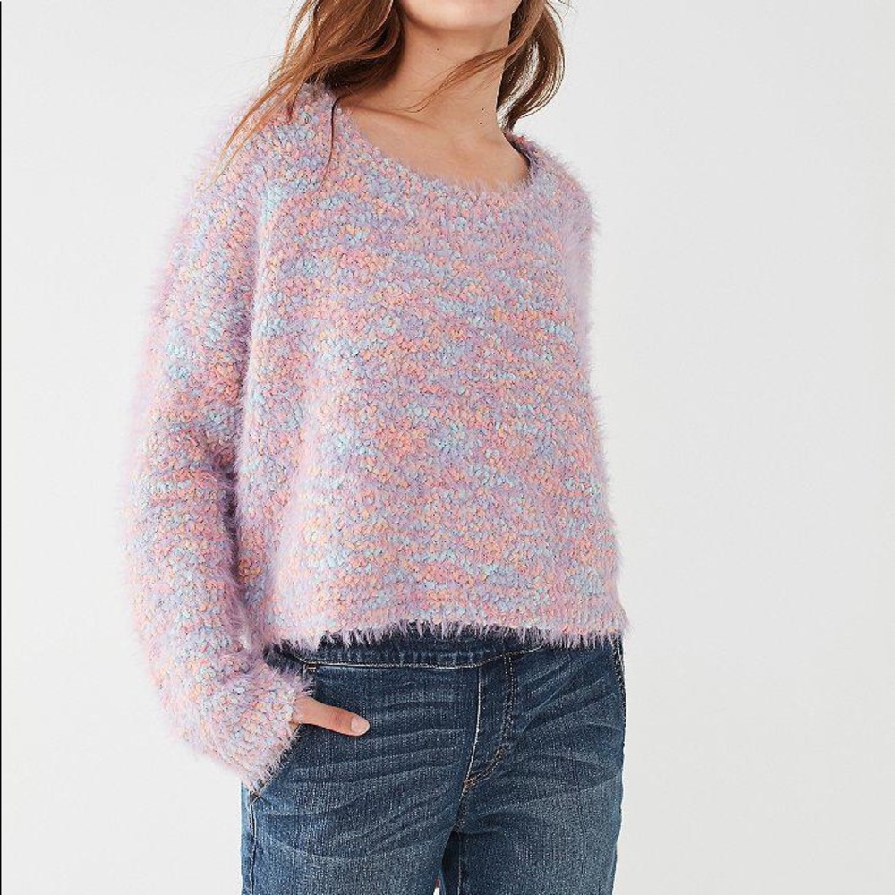 Urban Outfitters Purple Fuzzy Sweater XS